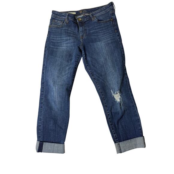 Kut from the Kloth Jeans Women's 10 Amy Straight Leg Cuffed - Picture 1 of 6